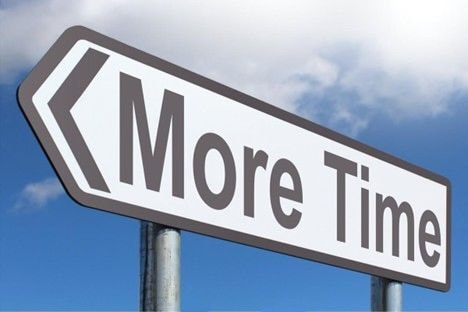 More Time street sign — add extra hours to your booking
